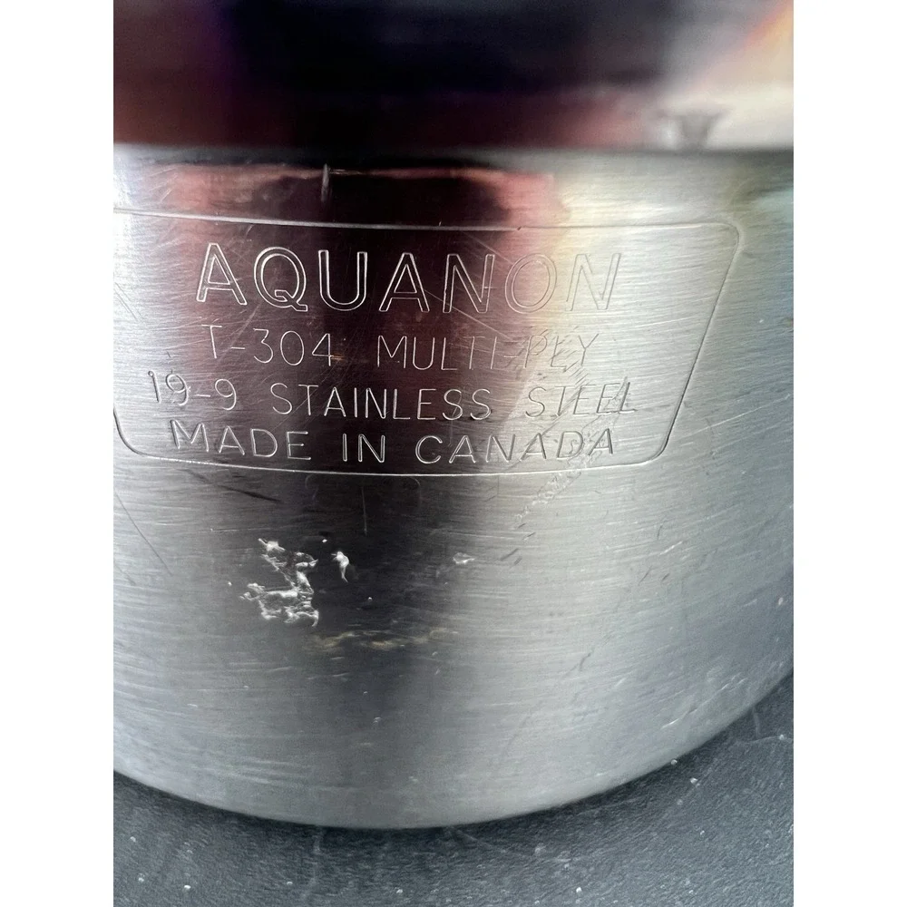 Aquanon~Stainless 19-9 T-304 American Frozen Foods~Dutch Oven Cooker Pot Pan 716